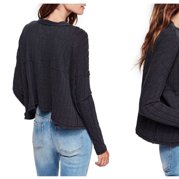Free People In The Mix Knit Top Size Small - Picture 2 of 12